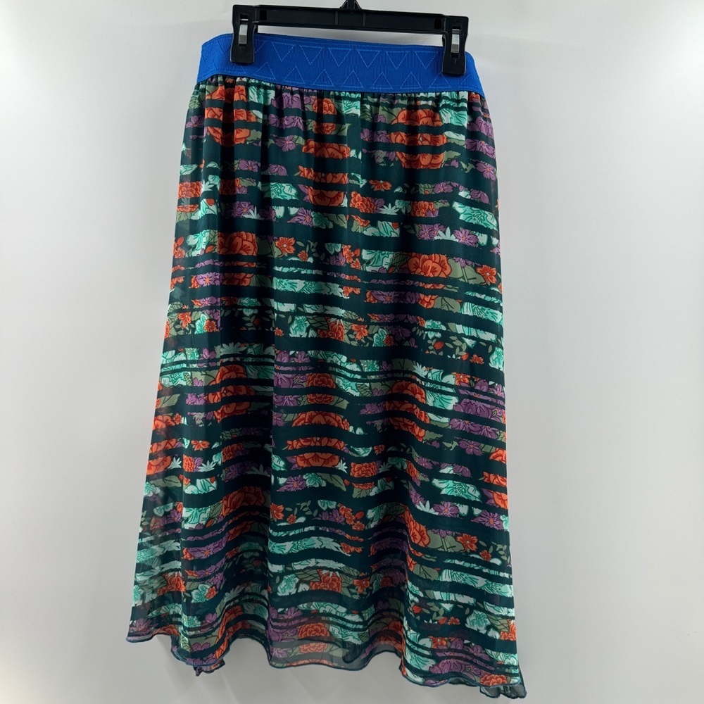 LuLaRoe Lola Skirt Floral Print Size Large